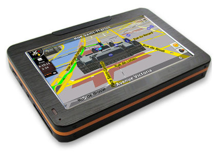 4.3 inch draagbare auto GPS navigatie V4302 Met Bluetooth En AV-IN